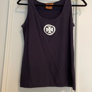 Tory Burch tank with white patent leather logo